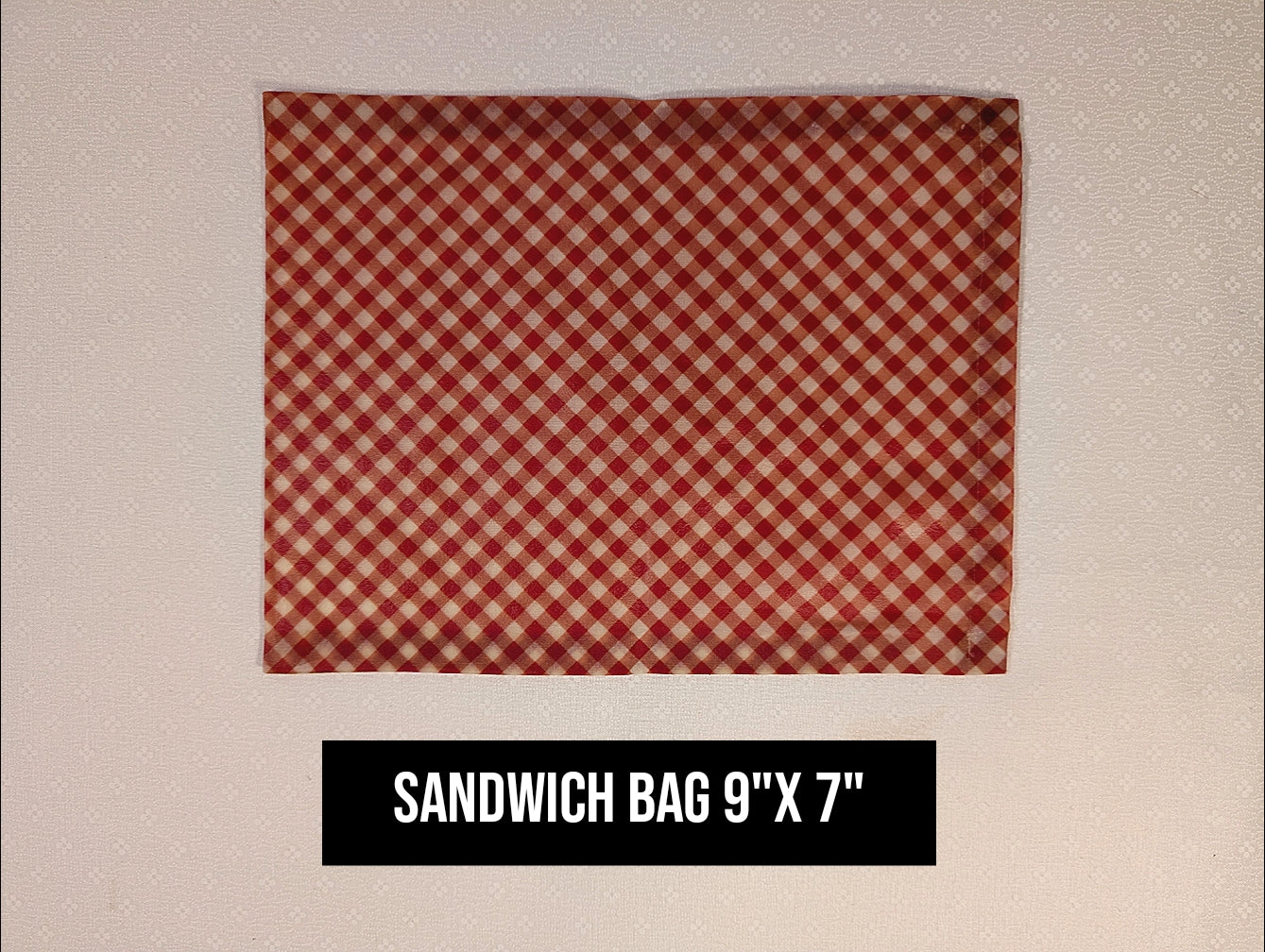 Red Gingham Bag