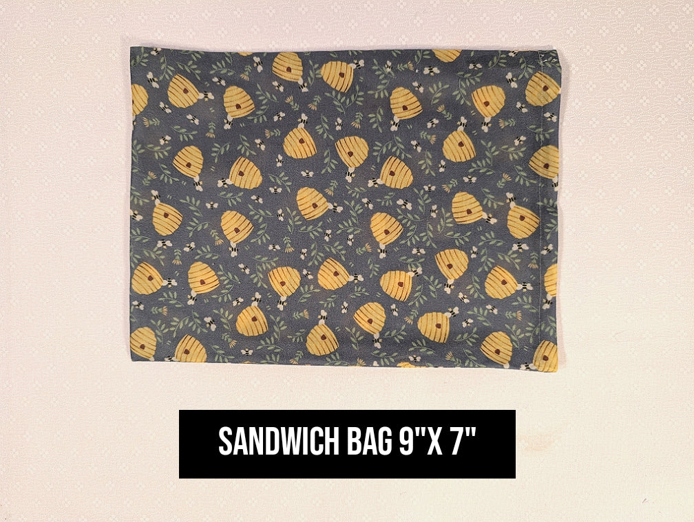 Beehives on Blue Bag