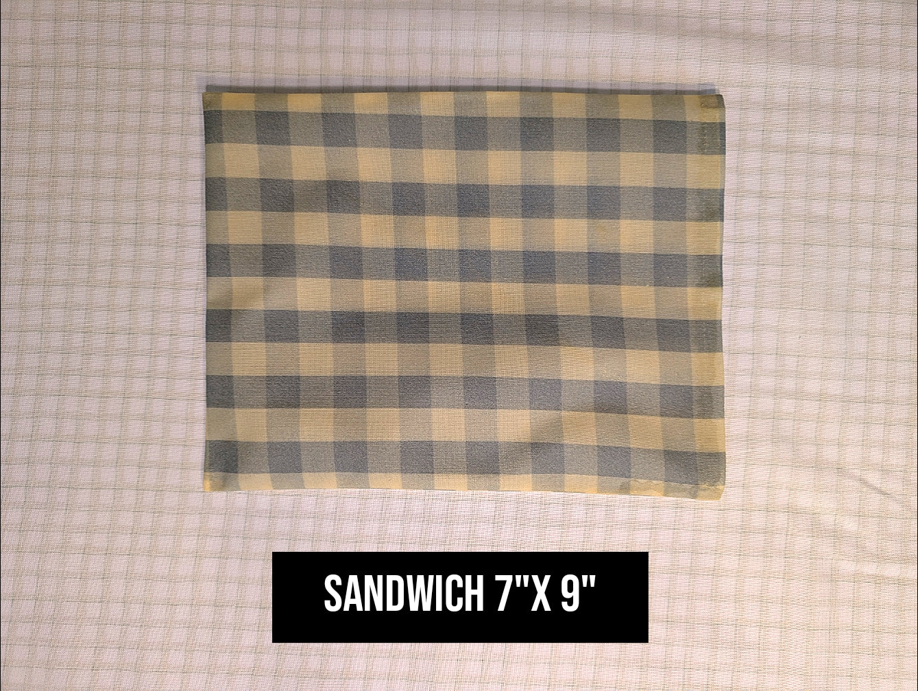 Blue Checkered Bag