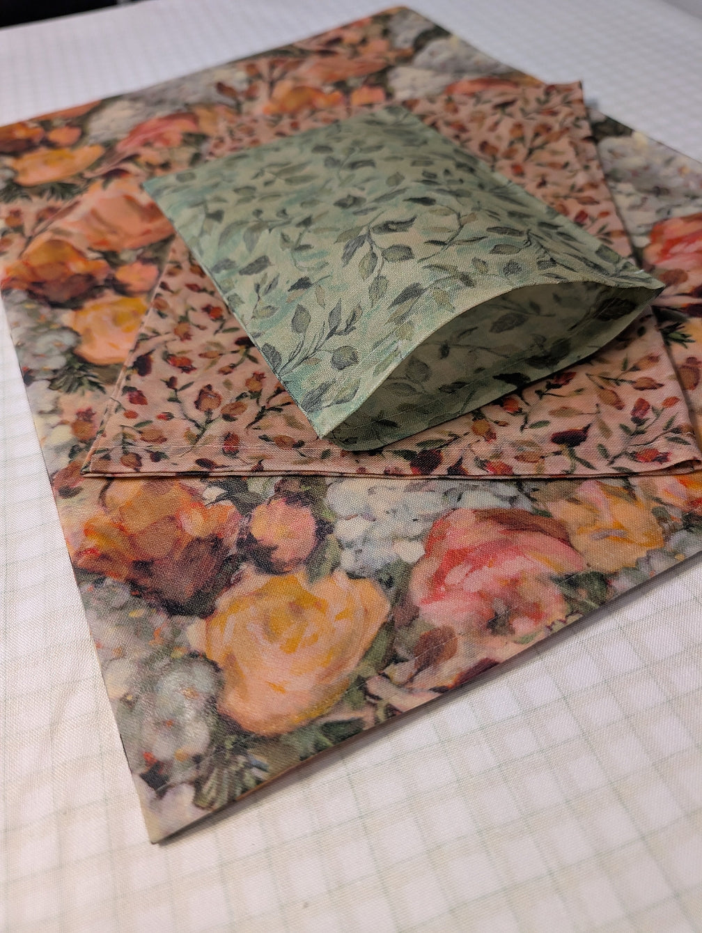 Watercolor Rose Bag Set