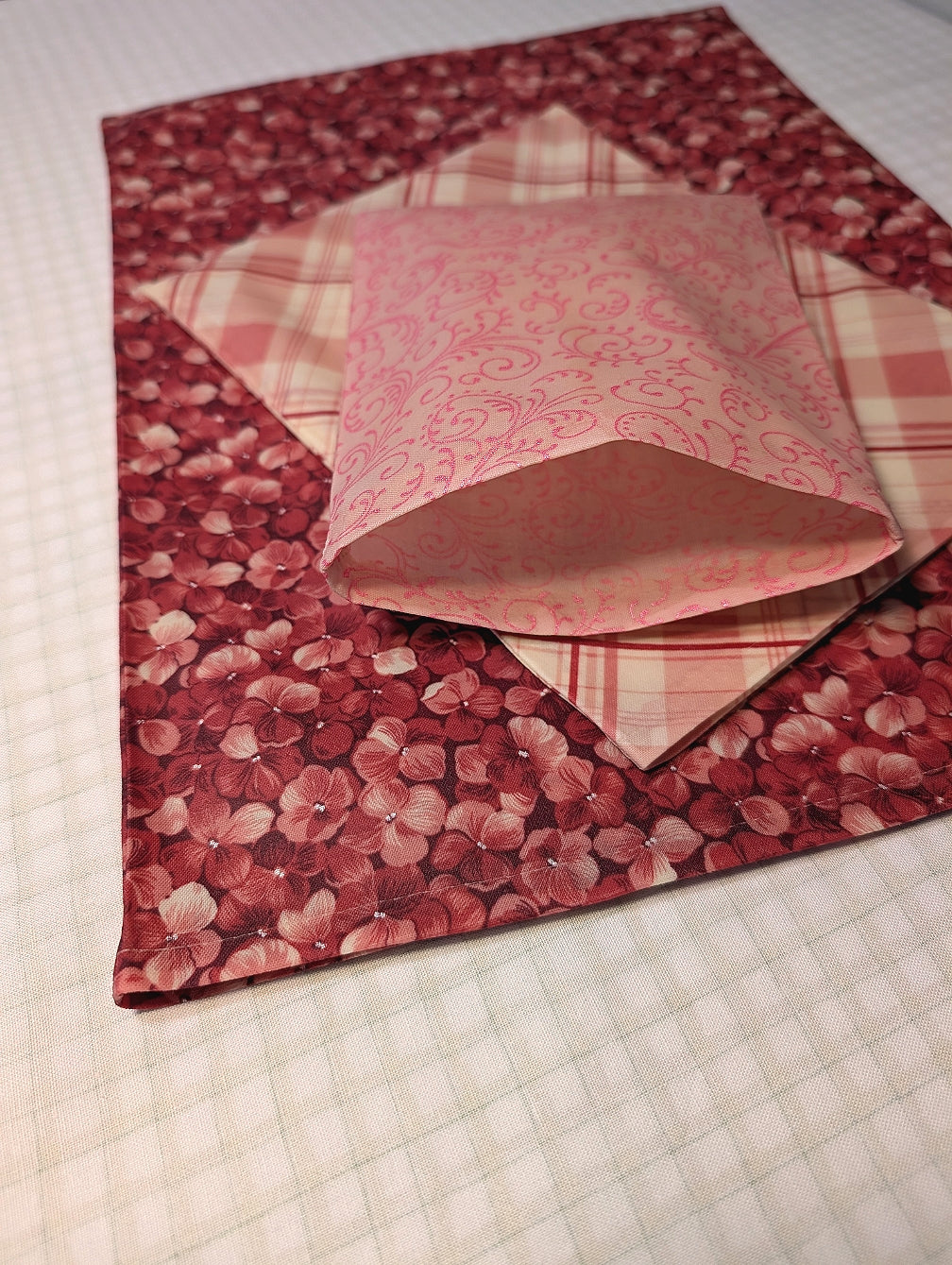 Pink Hydrangea Bag Set