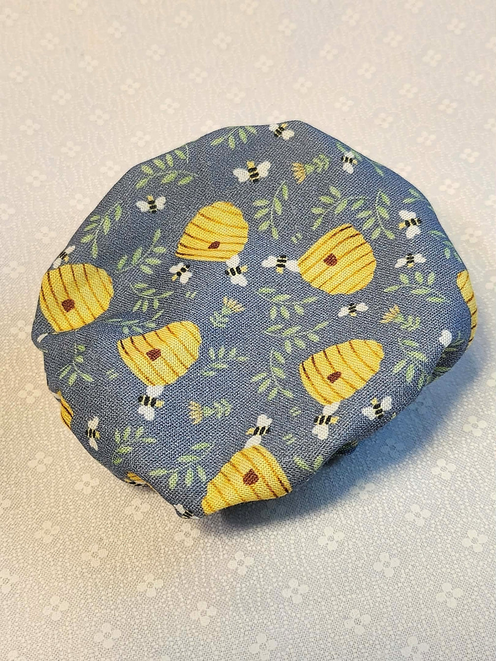 Jar Bonnet-Beehives on Blue