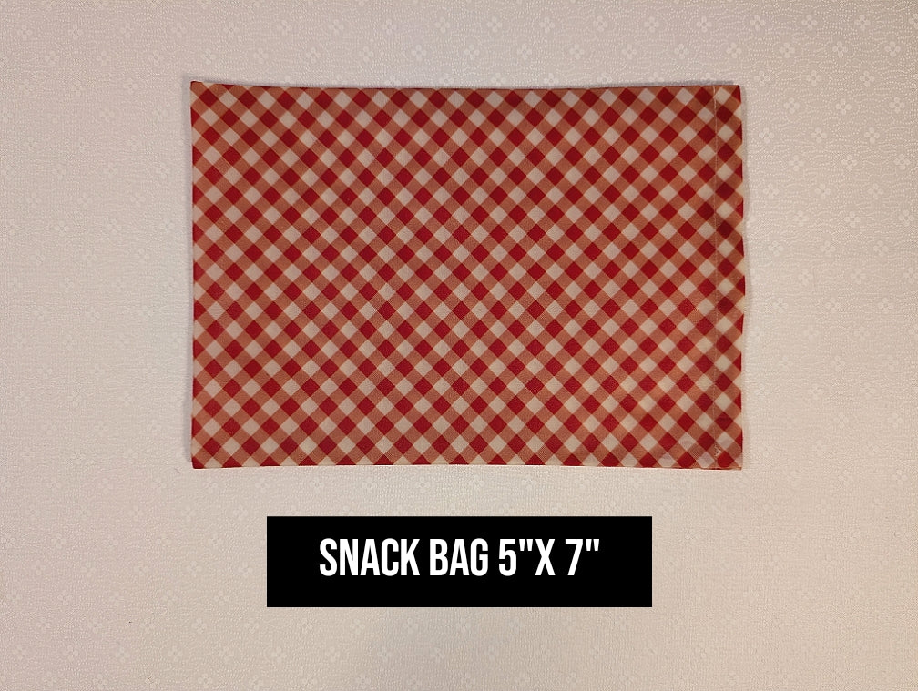 Red Gingham Bag