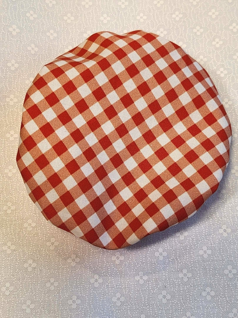 Jar Bonnet-Red Gingham