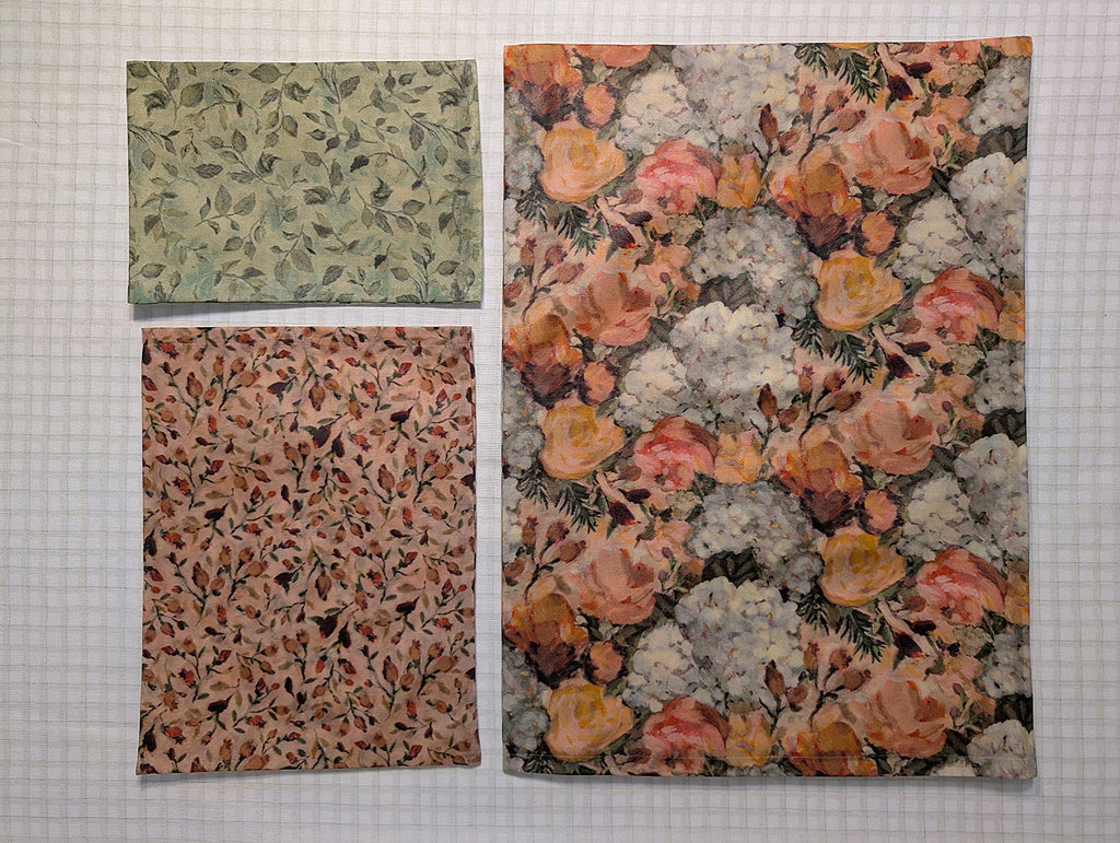Watercolor Rose Bag Set